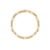 Mary Figaro gold chain bracelet on white background