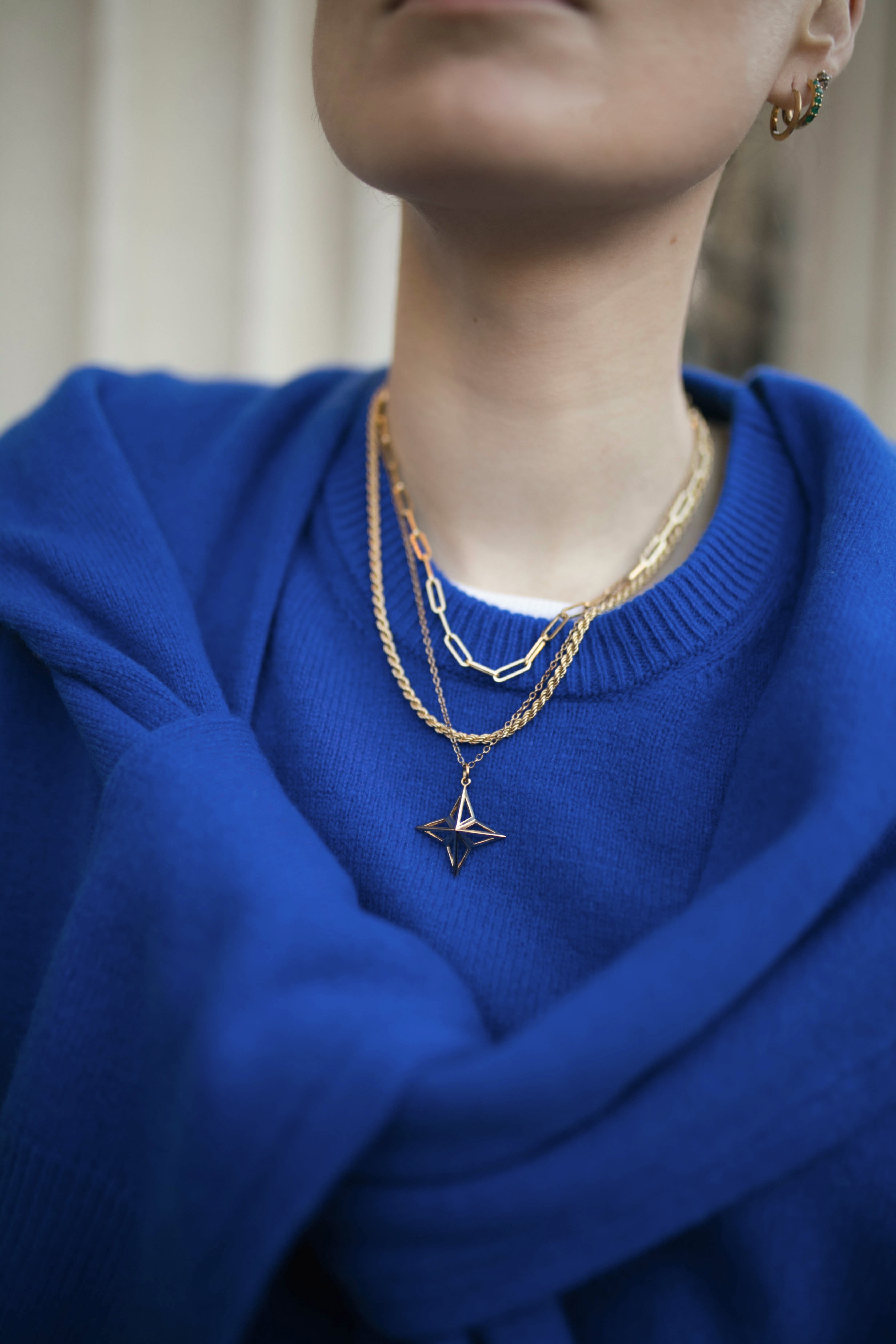 Close up of our Jenny Gold Vermeil Trace Chain