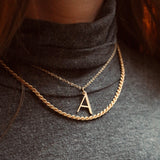 'A' - Anne Initial Necklace