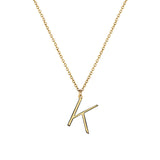 'K' - Anne Initial Necklace