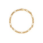 Mary Figaro gold chain bracelet on white background