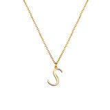 'S' - Anne Initial Necklace