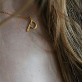 'P' - Anne Initial Necklace