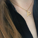 'R' - Anne Initial Necklace